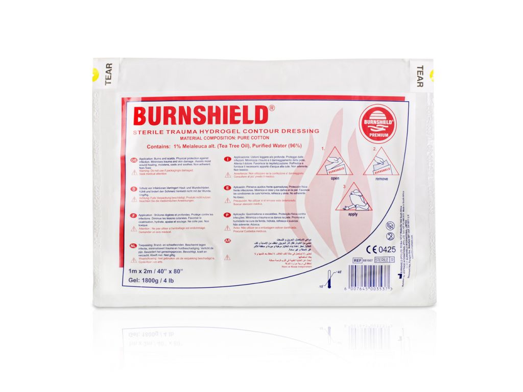 Couverture hydrogel BURNSHIELD® en sac