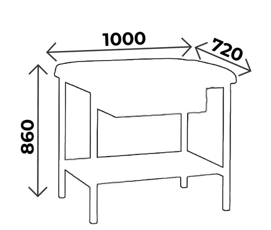 Table pédiatrique fixe Carina