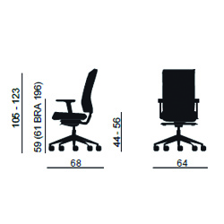 Siège ergonomique capitonné LEX