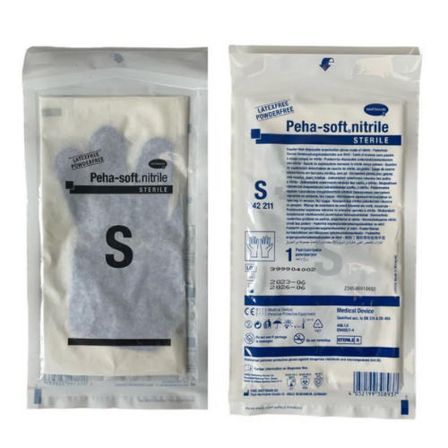 Gants d'examen nitrile non poudrés stériles