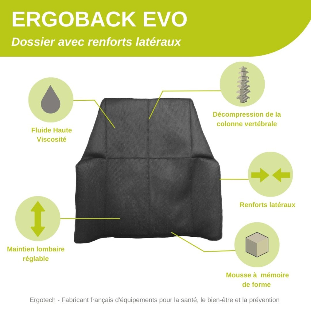 Dossier lombaire ERGOBACK EVO véhicule