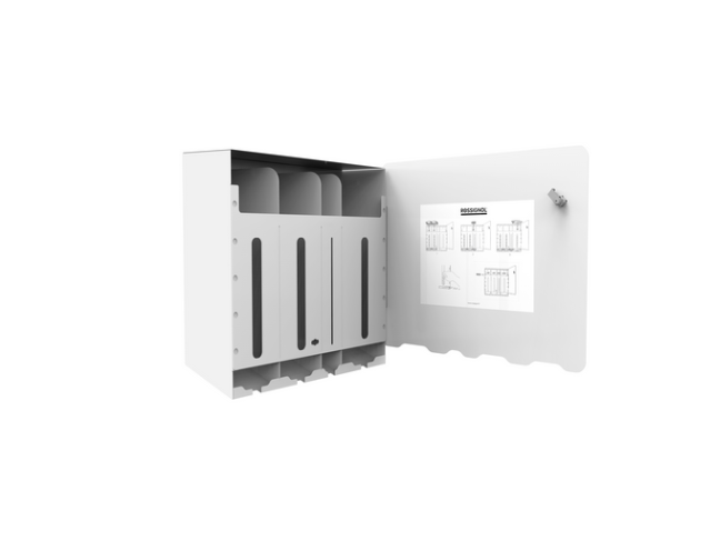 Distributeur de protections périodiques 4 compartiments