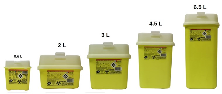 Collecteur d'aiguilles (0.6 L à 10 L)