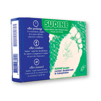 Poudre anti-transpiration des pieds SUDINE