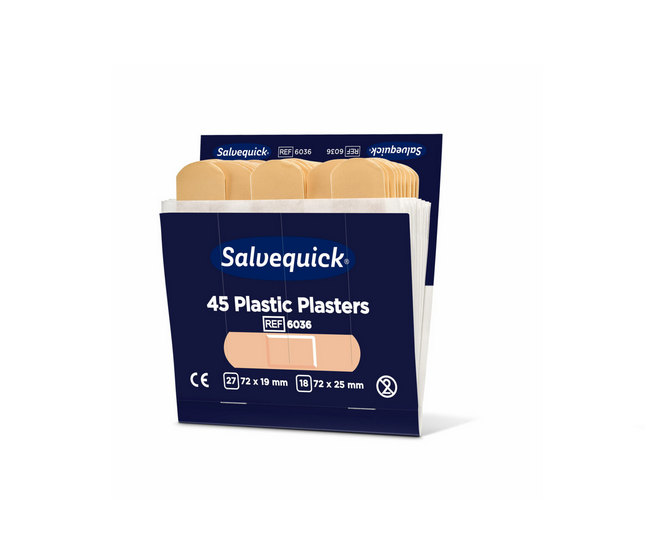 Pansements adhésifs Salvequick plastique CEDERROTH