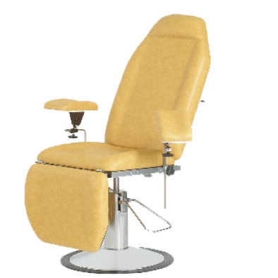 Fauteuil prélèvement hydraulique pied rond