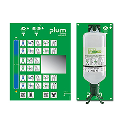 Station lave-oeil duo solution saline PLUM