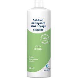 Solution nettoyante sans rincage corps & visage
