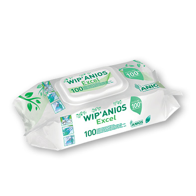 Lingettes nettoyantes et désinfectantes Wip'anios Excel