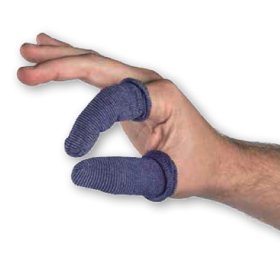 Doigtiers textiles bleus Détectaplast® Bobbies