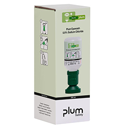 Lave-œil solution saline 10x200 ml en carton simple PLUM