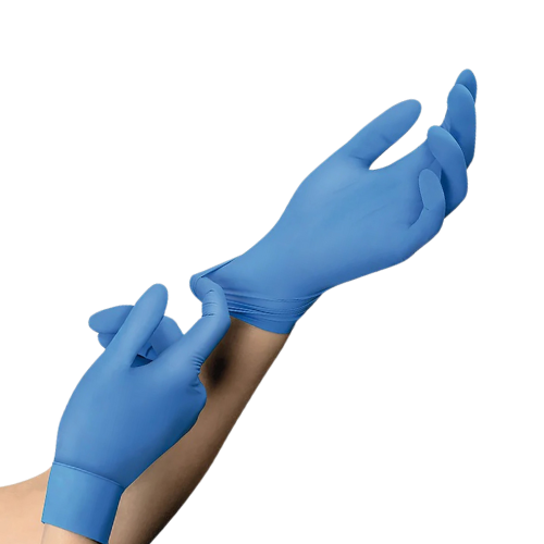 Gants d'examen nitrile non poudrés stériles