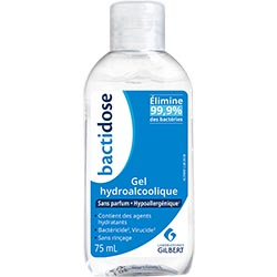 Gel désinfectant main hydroalcoolique Bactidose