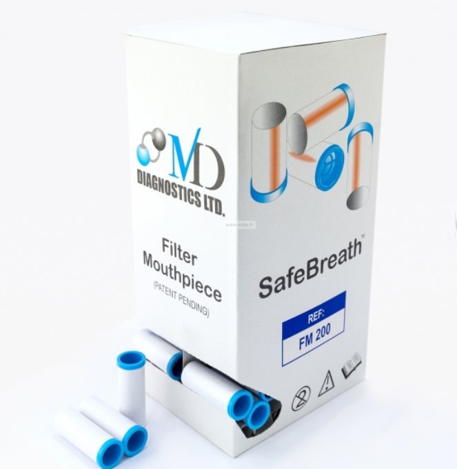 Embouts buccaux SafeBreath pour testeur de CO