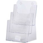 Porte-brochure vertical 3 cases A5