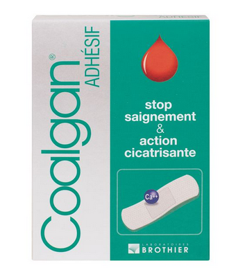Pansements hémostatiques adhésifs COALGAN