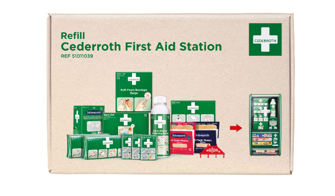 Boite de rangement pour station 1er secours