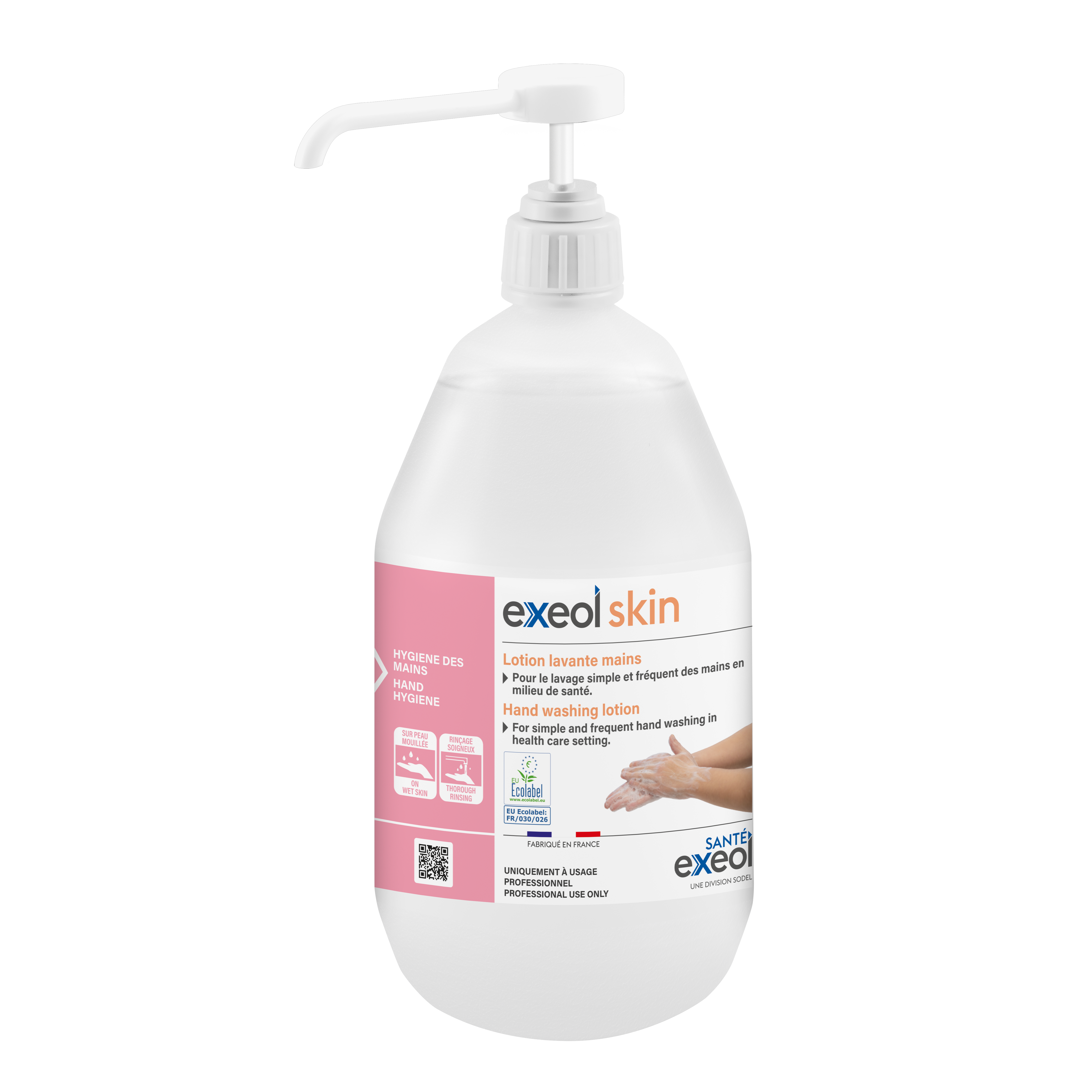 Solution lavante mains Exeol Skin