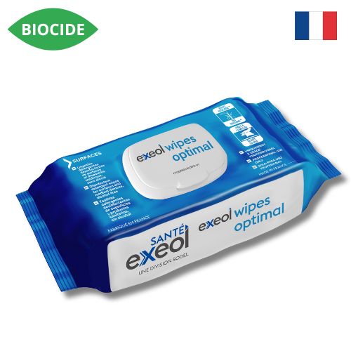 Lingettes désinfectantes EXEOL Wipes Optimal