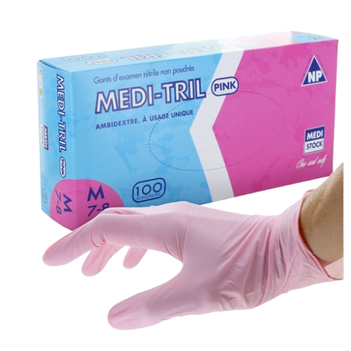 Gants d'examen nitrile non poudrés non stériles