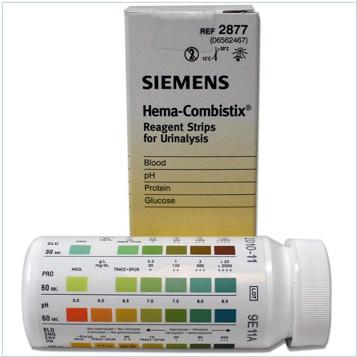Bandelettes réactives Hema-combistix®