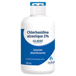 Désinfectant chlorhexidine flacon de 250 ml