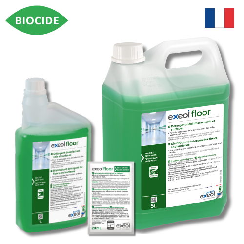 Détergent désinfectant sols et surfaces Exeol Floor